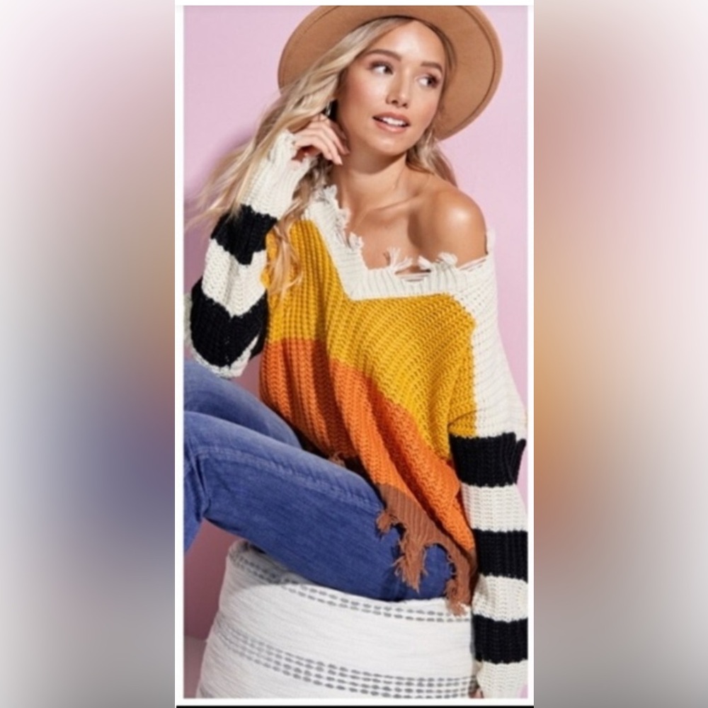 Striped sweater!